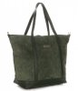Bőr táska shopper bag Vittoria Gotti zöld V2939